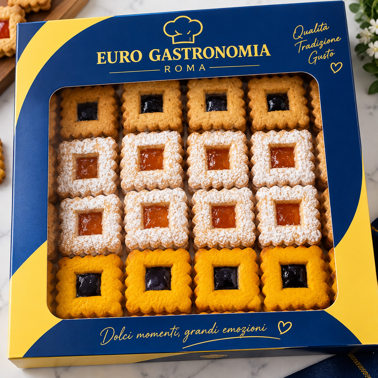 Quadratini alla marmellata da 1.5kg